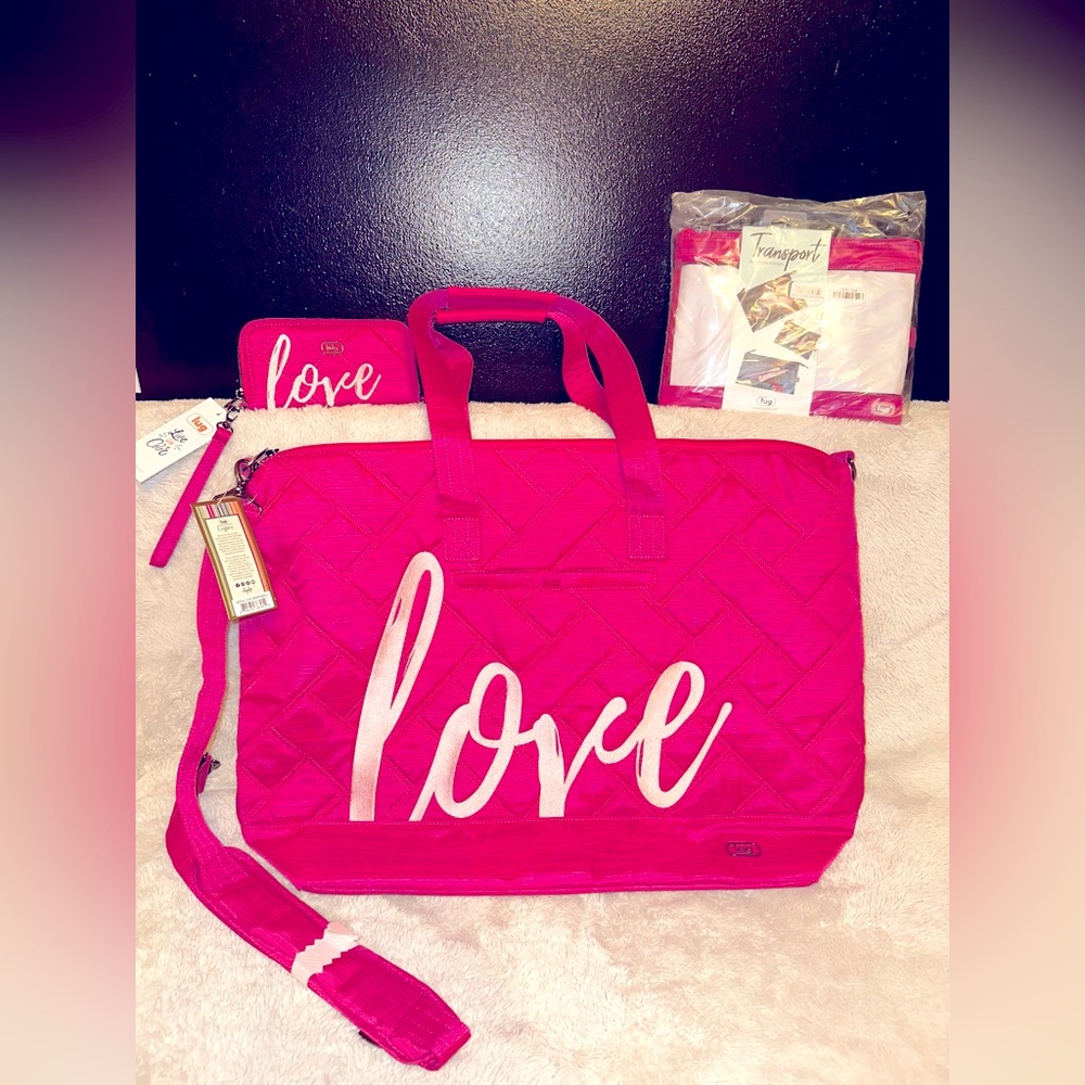 New Lug Brushed Rosette Pink Love Aerial and Whirly, and Transports bundle